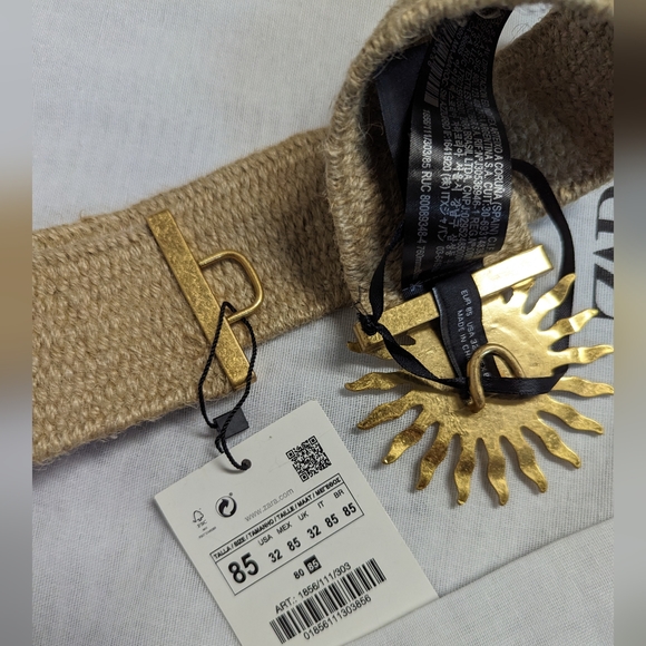Zara limited edition bohemian Stretchy Sun belt